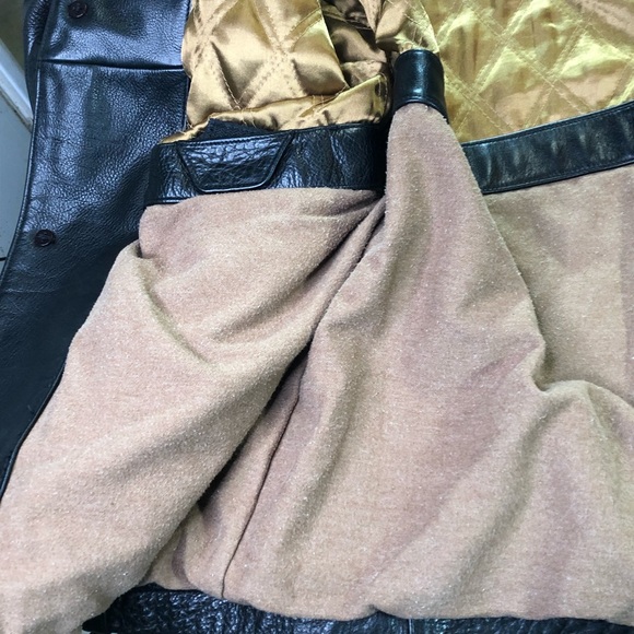 Andrew Marc Mens Medium Brown Leather Jacket Coat - Picture 5 of 8